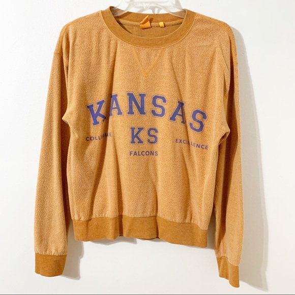 Me to We Kansas Christian College Inside Out Crewneck Long Sleeve Sweatshirt Fal - Picture 1 of 9